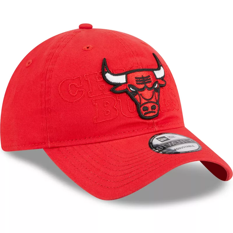 bone-curvo-vermelho-ajustavel-9twenty-draft-edition-2023-da-chicago-bulls-nba-da-new-era