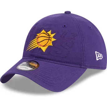Boné curvo violeta ajustável 9TWENTY Draft Edition 2023 da Phoenix Suns NBA da New Era