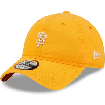Boné curvo laranja ajustável 9TWENTY Mini Logo da San Francisco Giants MLB da New Era