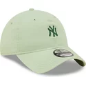 bone-curvo-verde-claro-ajustavel-com-logo-verde-9twenty-mini-logo-da-new-york-yankees-mlb-da-new-era