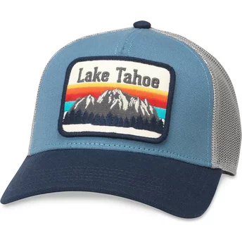 Boné trucker azul snapback Lake Tahoe Valin da American Needle