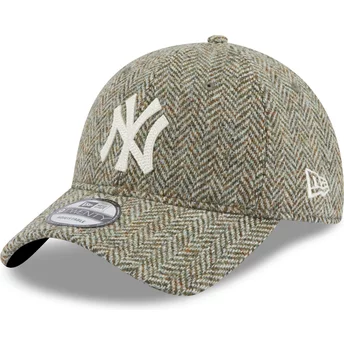 Boné curvo cinza ajustável 9TWENTY Tweed Pack da New York Yankees MLB da New Era