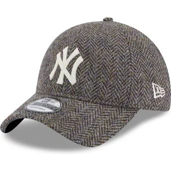 Boné curvo cinza escuro ajustável 9TWENTY Tweed Pack da New York Yankees MLB da New Era