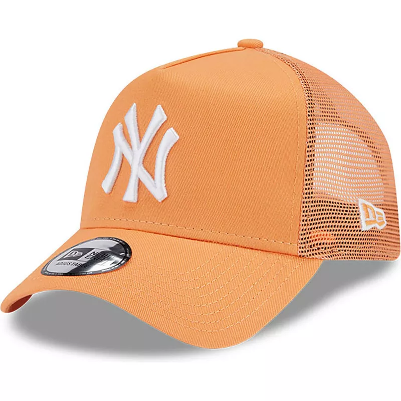 bone-trucker-laranja-a-frame-league-essential-da-new-york-yankees-mlb-da-new-era