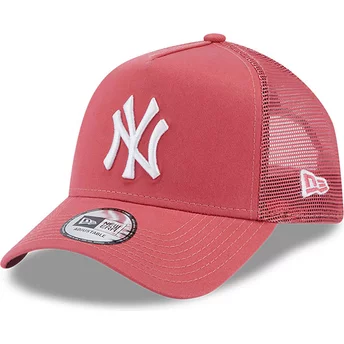 Boné trucker rosa A Frame League Essential da New York Yankees MLB da New Era