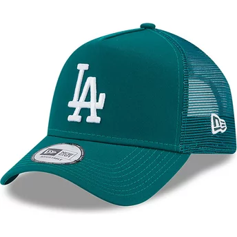 Boné trucker verde A Frame League Essential da Los Angeles Dodgers MLB da New Era