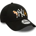 bone-curvo-preto-ajustavel-9forty-koi-fish-da-new-york-yankees-mlb-da-new-era