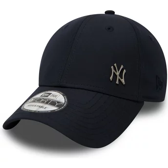 Boné curvo azul marinho ajustável 9FORTY Flawless Logo dos New York Yankees MLB da New Era