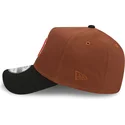 bone-curvo-castanho-e-preto-snapback-9forty-a-frame-harvest-da-boston-red-sox-mlb-da-new-era