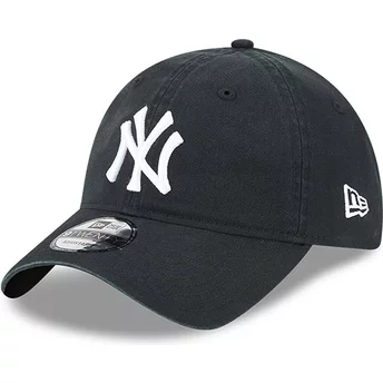Boné curvo preto ajustável 9TWENTY League Essential da New York Yankees MLB da New Era