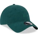 bone-curvo-verde-ajustavel-com-logo-verde-9twenty-mini-logo-da-los-angeles-dodgers-mlb-da-new-era