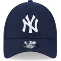 bone-curvo-azul-marinho-ajustavel-9forty-essential-melton-wool-da-new-york-yankees-mlb-da-new-era