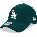 bone-curvo-verde-ajustavel-9forty-essential-melton-wool-da-los-angeles-dodgers-mlb-da-new-era