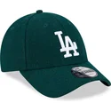 bone-curvo-verde-ajustavel-9forty-essential-melton-wool-da-los-angeles-dodgers-mlb-da-new-era