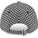 bone-curvo-preto-e-branco-ajustavel-para-mulheres-9forty-houndstooth-da-new-york-yankees-mlb-da-new-era