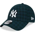 bone-curvo-verde-ajustavel-9forty-flannel-da-new-york-yankees-mlb-da-new-era