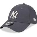 bone-curvo-cinza-ajustavel-9forty-metallic-da-new-york-yankees-mlb-da-new-era