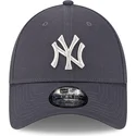 bone-curvo-cinza-ajustavel-9forty-metallic-da-new-york-yankees-mlb-da-new-era