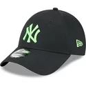 bone-curvo-preto-ajustavel-com-logo-verde-9forty-neon-da-new-york-yankees-mlb-da-new-era
