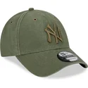 bone-curvo-verde-ajustavel-com-logo-verde-9forty-washed-canvas-da-new-york-yankees-mlb-da-new-era