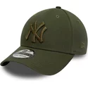 bone-curvo-verde-justo-com-logo-verde-39thirty-league-essential-da-new-york-yankees-mlb-da-new-era