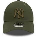 bone-curvo-verde-justo-com-logo-verde-39thirty-league-essential-da-new-york-yankees-mlb-da-new-era