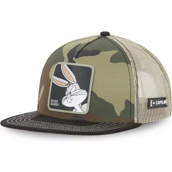 Boné plano trucker camuflagem Bugs Bunny LOO8 BUN Looney Tunes da Capslab