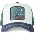 bone-trucker-branco-verde-e-azul-cervo-forest-cas2-for3-beasts-da-capslab