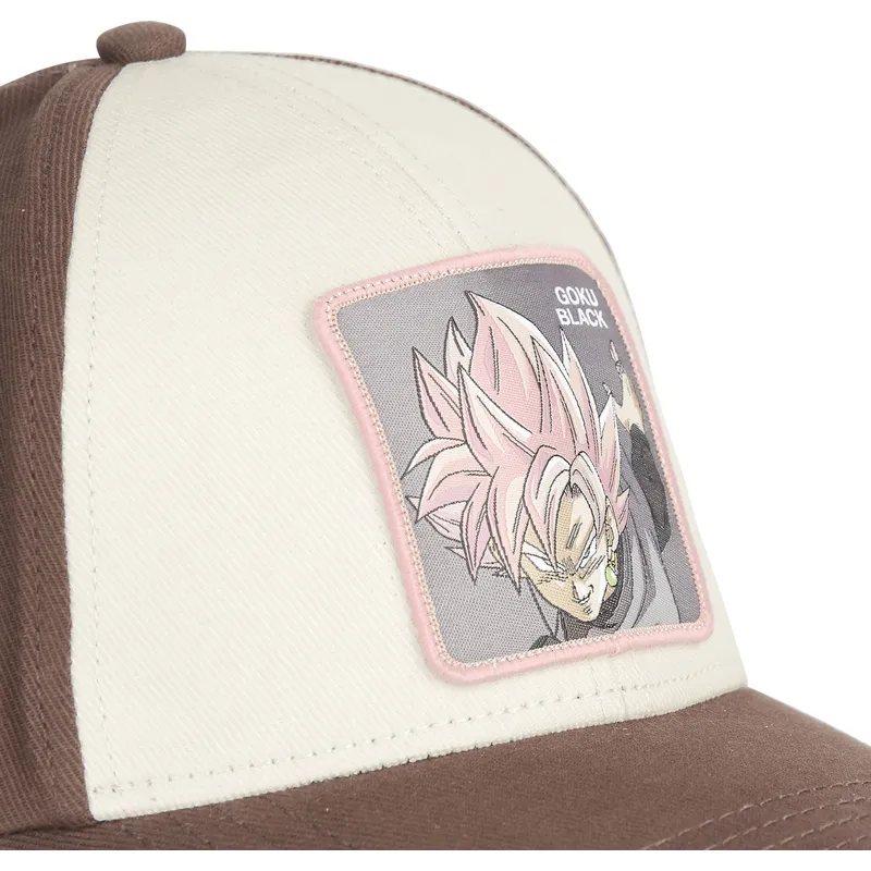 Boné trucker branco, preto e laranja Son Goku Criança DB3 GOK2