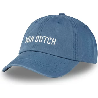 Boné curvo azul ajustável DC BL da Von Dutch
