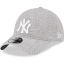 bone-curvo-cinza-ajustavel-9twenty-herringbone-da-new-york-yankees-mlb-da-new-era