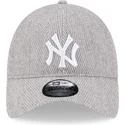 bone-curvo-cinza-ajustavel-9twenty-herringbone-da-new-york-yankees-mlb-da-new-era