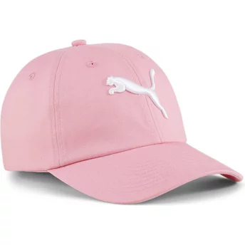 Boné curvo rosa ajustável para criança Essentials Cat Logo da Puma