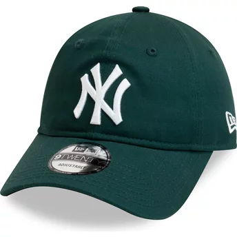 Boné curvo verde escuro ajustável 9TWENTY League Essential da New York Yankees MLB da New Era