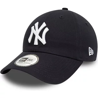 Boné curvo azul marinho ajustável 9TWENTY League Essential da New York Yankees MLB da New Era