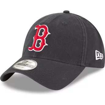 Boné curvo azul marinho ajustável 9TWENTY Core Classic da Boston Red Sox MLB da New Era