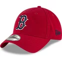 bone-curvo-vermelho-ajustavel-com-logo-azul-marinho-9twenty-core-classic-da-boston-red-sox-mlb-da-new-era