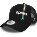 bone-trucker-preto-9forty-a-frame-flawless-print-da-aprilia-piaggio-da-new-era