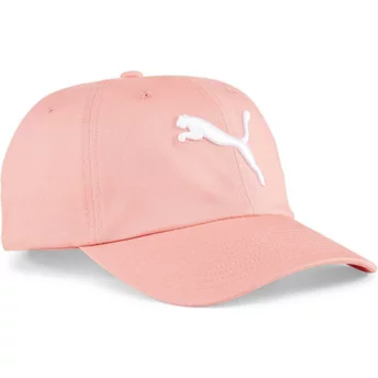 Boné curvo rosa ajustável Essentials Cat Logo BB da Puma