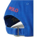 bone-curvo-azul-ajustavel-com-logo-vermelho-cotton-chino-classic-sport-da-polo-ralph-lauren