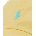 bone-curvo-amarelo-ajustavel-com-logo-azul-cotton-chino-classic-sport-da-polo-ralph-lauren