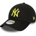 bone-curvo-preto-ajustavel-com-logo-amarelo-9forty-league-essential-da-new-york-yankees-mlb-da-new-era