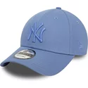 bone-curvo-azul-ajustavel-com-logo-azul-9forty-league-essential-da-new-york-yankees-mlb-da-new-era