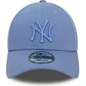 bone-curvo-azul-ajustavel-com-logo-azul-9forty-league-essential-da-new-york-yankees-mlb-da-new-era