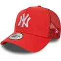 bone-trucker-vermelho-a-frame-league-essential-da-new-york-yankees-mlb-da-new-era