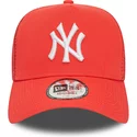 bone-trucker-vermelho-a-frame-league-essential-da-new-york-yankees-mlb-da-new-era