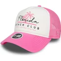 bone-trucker-branco-e-rosa-para-mulheres-a-frame-foam-front-da-florida-beach-club-da-new-era