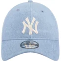 bone-curvo-azul-ajustavel-9twenty-washed-denim-da-new-york-yankees-mlb-da-new-era