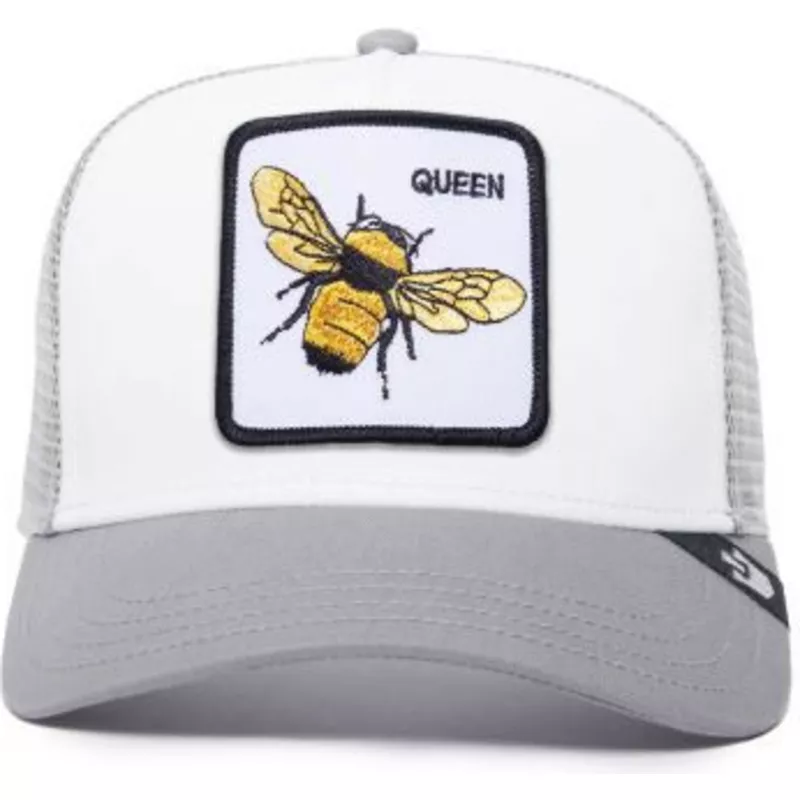 bone-trucker-branco-e-cinza-abelha-the-queen-bee-the-farm-da-goorin-bros