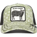 bone-trucker-verde-e-preto-ovelha-black-sheep-parade-the-farm-paisley-da-goorin-bros